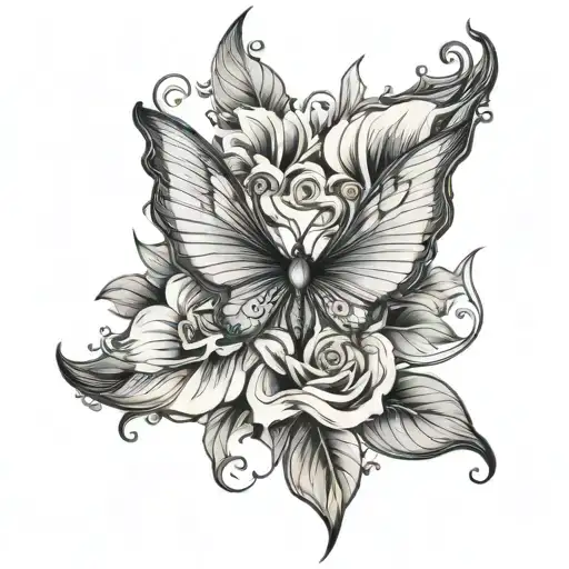 Medium size chest tattoo design idea