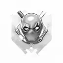 deadpool and cable tattoo design idea