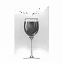 wine Glass and grill tattoo design idea