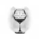 wine Glass and grill tattoo design idea