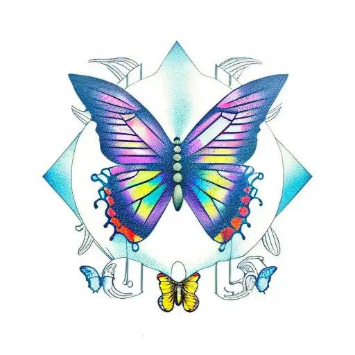 Butterfly with the spotify code of weeknd by ma miller tattoo design idea