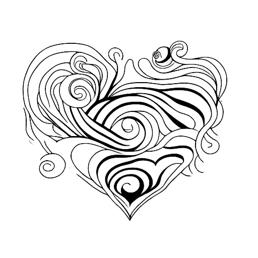 Crying Heart tattoo design idea