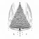 Tree, with a coordinate in the roots, my birthday date and with a phrase in latin upside  tattoo design idea