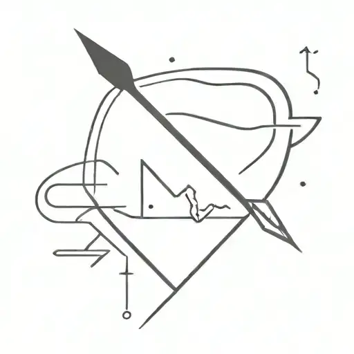 Arrow electric tattoo design idea