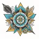 Arrow electric tattoo design idea