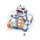charmander tattoo design idea