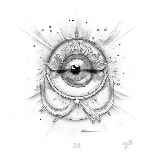 Coquille d'œuf avec lunettes de soleil  tattoo design idea
