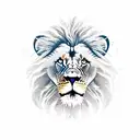 lion with roman clock tattoo design idea