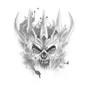 hades lance tattoo design idea