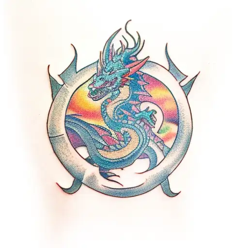 dragon slayer  tattoo design idea