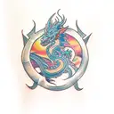 dragon slayer  tattoo design idea
