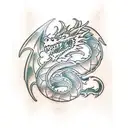 dragon slayer  tattoo design idea