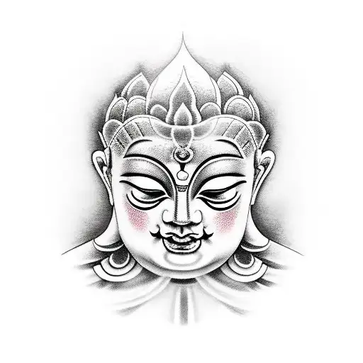 Buddhist life lesson  tattoo design idea