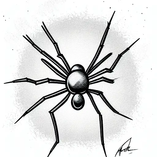 Spider tattoo design idea