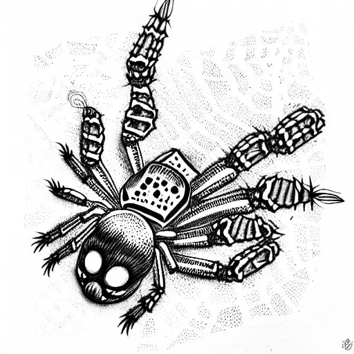 Spider tattoo design idea