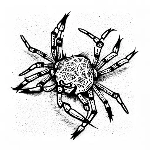 Spider tattoo design idea
