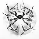 Spider tattoo design idea
