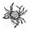 Spider tattoo design idea