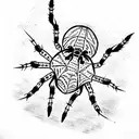 Spider tattoo design idea