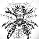 Spider tattoo design idea