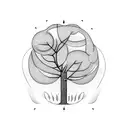 money trees tattoo design idea