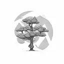 money trees tattoo design idea