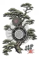 itachi sharingan tree tattoo design idea