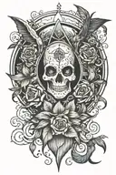 witchcraft inspired tattoo tattoo design idea