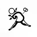 cheerleader tattoo design idea