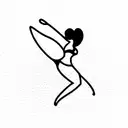 cheerleader tattoo design idea