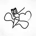 cheerleader tattoo design idea