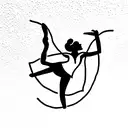 cheerleader tattoo design idea