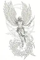 Icarus hubris and downfall tattoo design idea