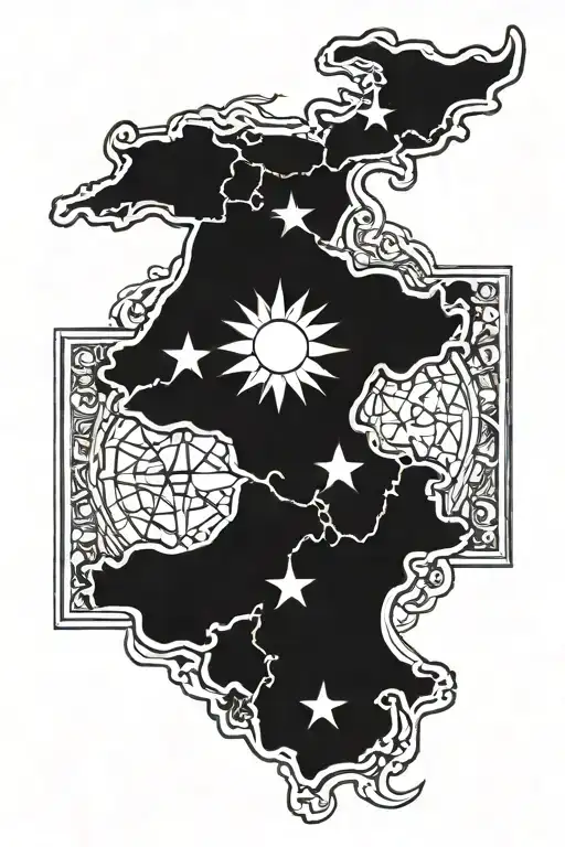 Kurdish nationalism 2x2=1 tattoo design idea
