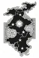 Kurdish nationalism 2x2=1 tattoo design idea