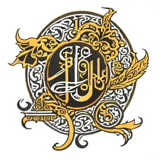 arabic calligraphy tattoo design idea