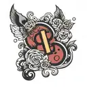 smith with semicolon as the I   tattoo design idea