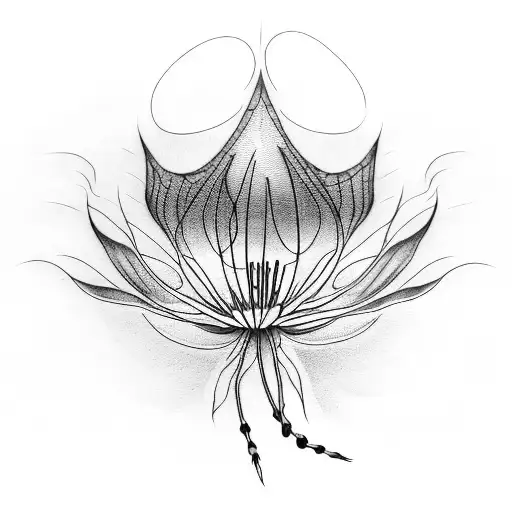 spider lily tattoo design idea