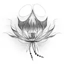 spider lily tattoo design idea