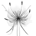 spider lily tattoo design idea