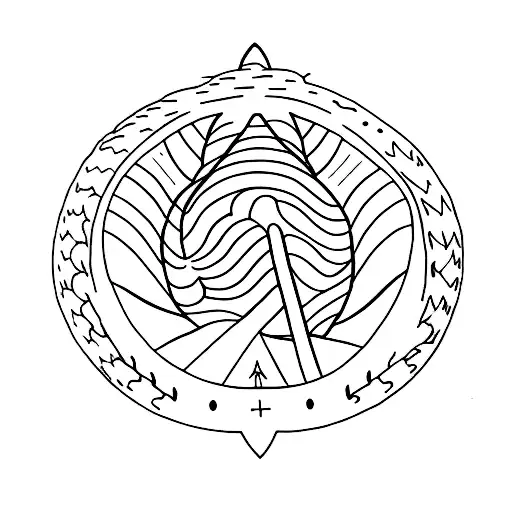 tattoo for 5 cousins that are like siblings, that grew up going to their grandparents house and riding wagons tattoo design idea