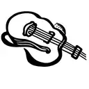 strawberry jam with guitar tattoo design idea