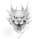 tiburon blanco tattoo design idea