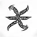 elder futhark bind rune tattoo design idea