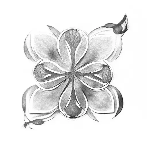 four-leaf clover tattoo design idea