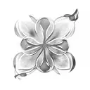 four-leaf clover tattoo design idea