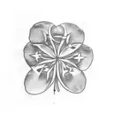 four-leaf clover tattoo design idea