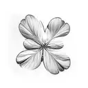 four-leaf clover tattoo design idea