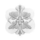 four-leaf clover tattoo design idea