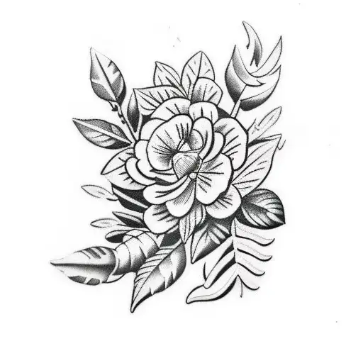 laurel wreath tattoo design idea